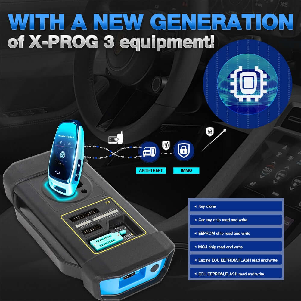 LAUNCH X431 IMMO Elite Key Programmer - All System Diagnostic Tool with 40+ Reset Services, CANFD & DOIP Support | Car Key Programming & ECU Reset for Auto Repair Shops & Mechanics