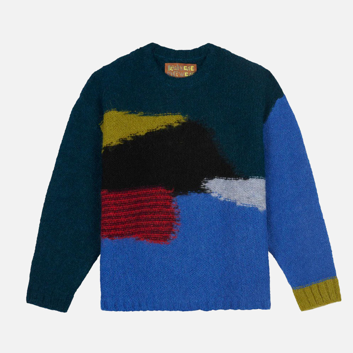 BOXY KNIT SWEATER in Blue Multi Color | Women's Oversized Chunky Knit Pullover | Perfect for Fall & Winter Outfits, Casual Wear and Cozy Home Style