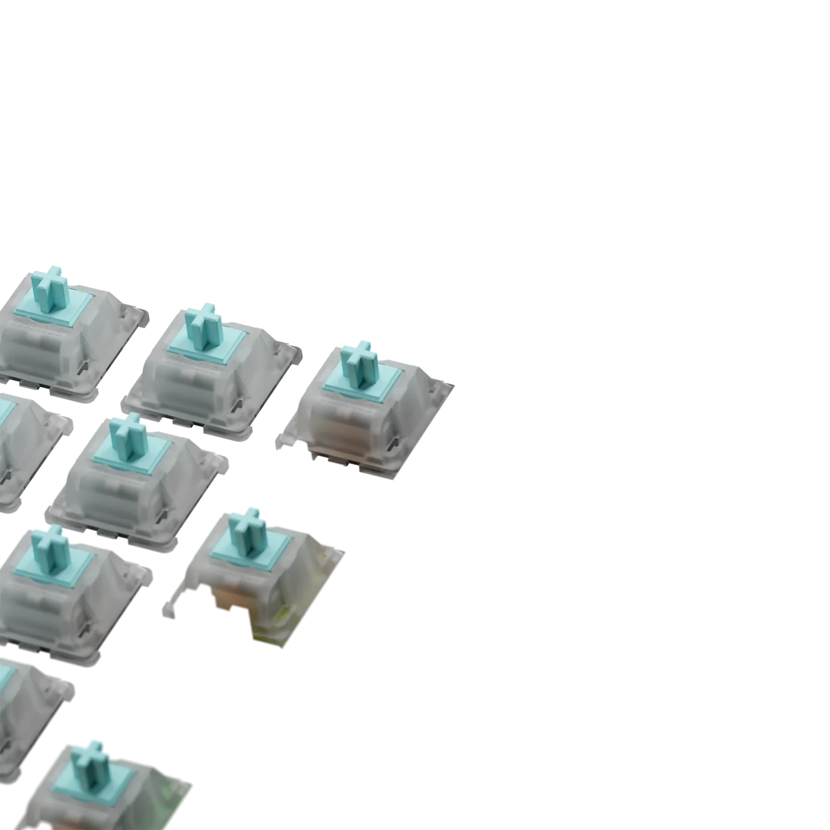 Glorious Lynx Silent MX 100 ANSI Mechanical Keyboard Switches - Linear & Quiet for Gaming, Typing & Office Work