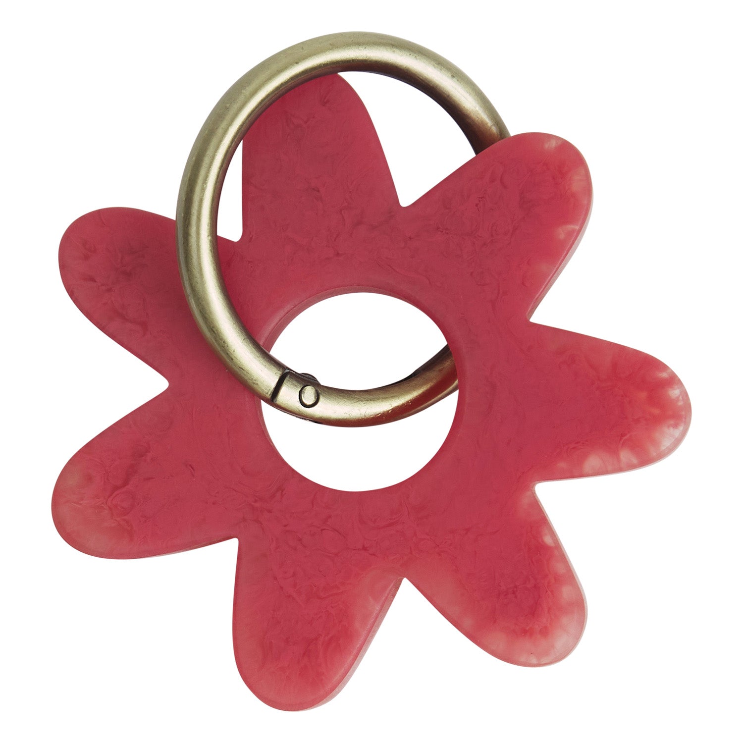 Whitney Keychain - Stylish Raspberry Key Ring for Women & Men - Perfect for Home, Office, and Travel Organization
