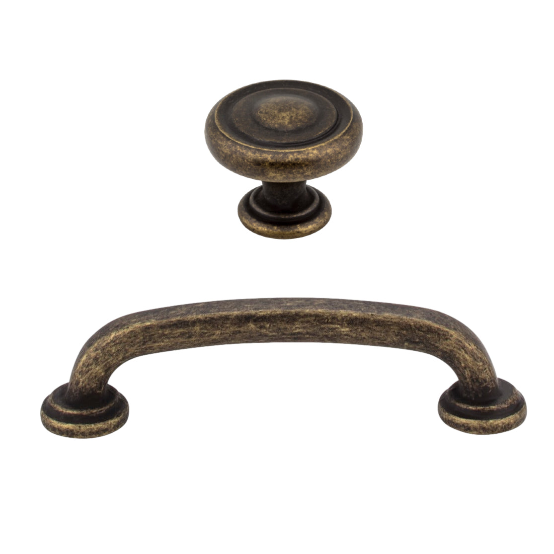 Vintage Bronze Cabinet Drawer Pulls - Antique Style Handles for Kitchen & Bathroom Cabinets - Perfect for Rustic, Farmhouse & Industrial Home Decor