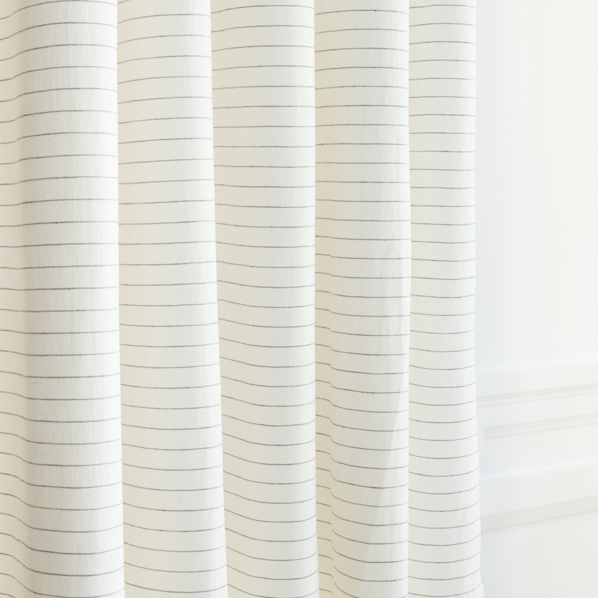 Premium Hudson Stripe Fabric - Soft & Durable Charcoal Gray Upholstery Material for Sofa, Curtains & Home Decor Projects