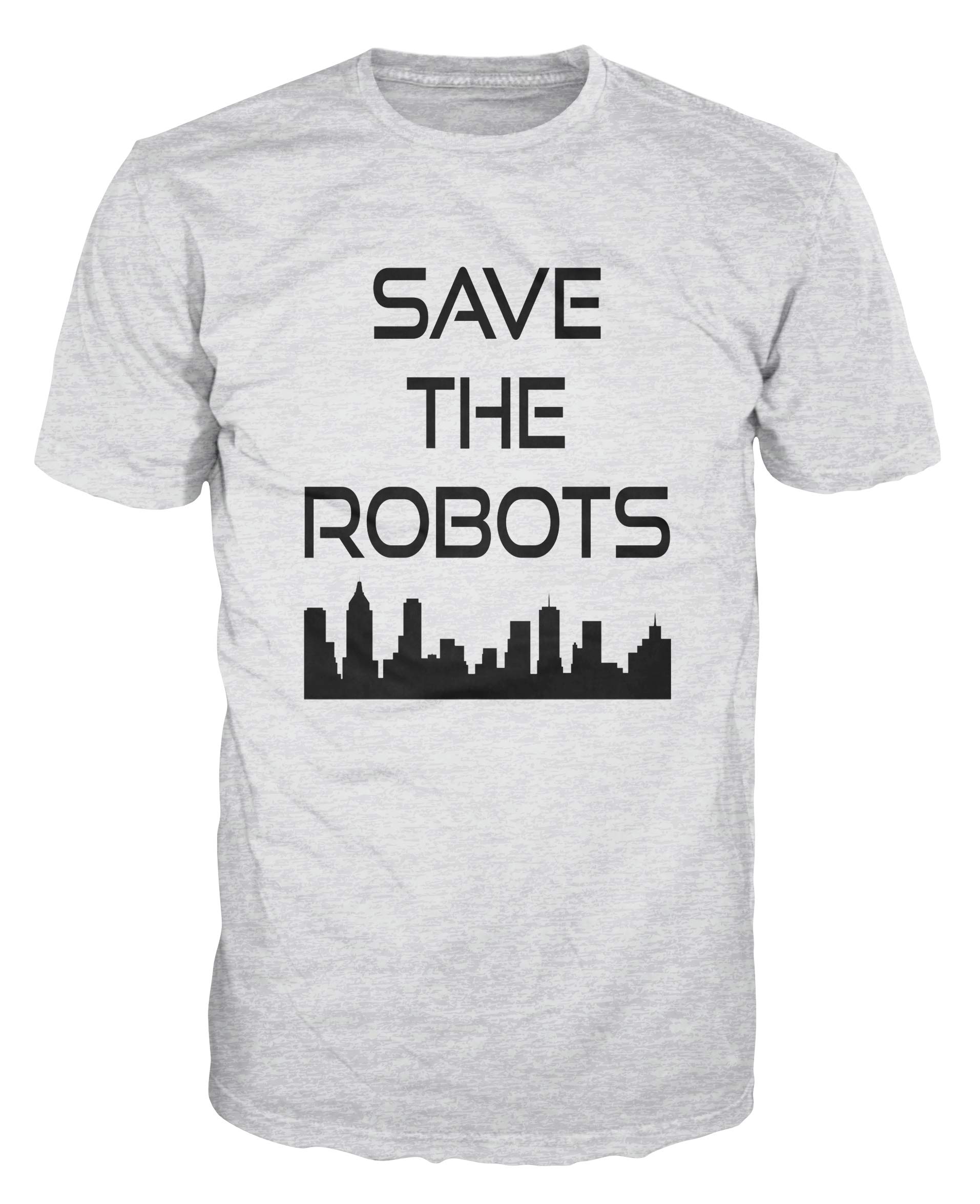 Vintage 80s NYC Nightclub Save The Robots Retro T-Shirt | Unisex Soft Cotton Tee for Men & Women | Perfect for 80s Theme Parties, Concerts, and Retro Fashion Lovers