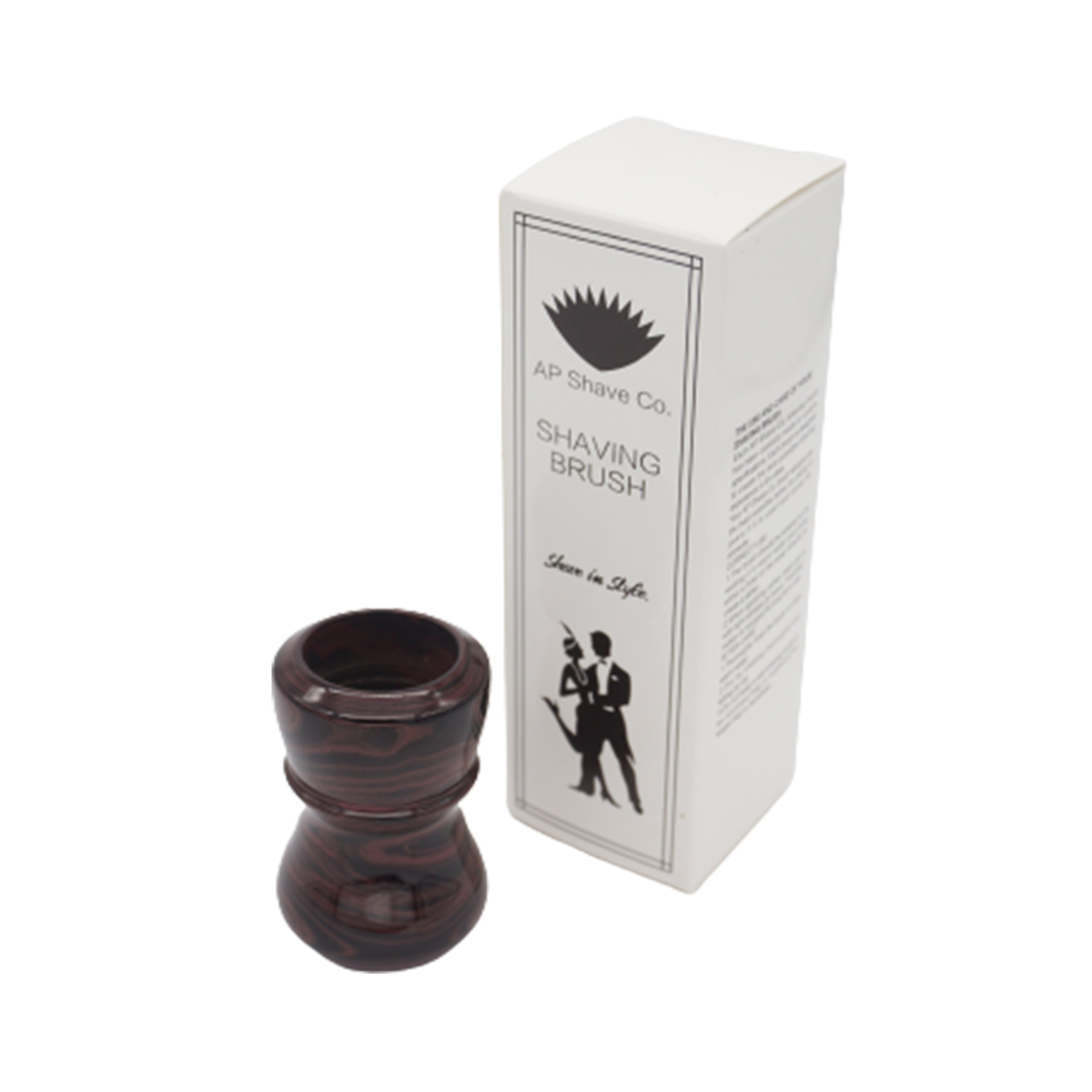 Premium Handmade Raspberry Ebonite Shaving Brush Handle - Compatible with 24mm & 26mm Knots - Perfect for Wet Shaving & Grooming Gifts for Men