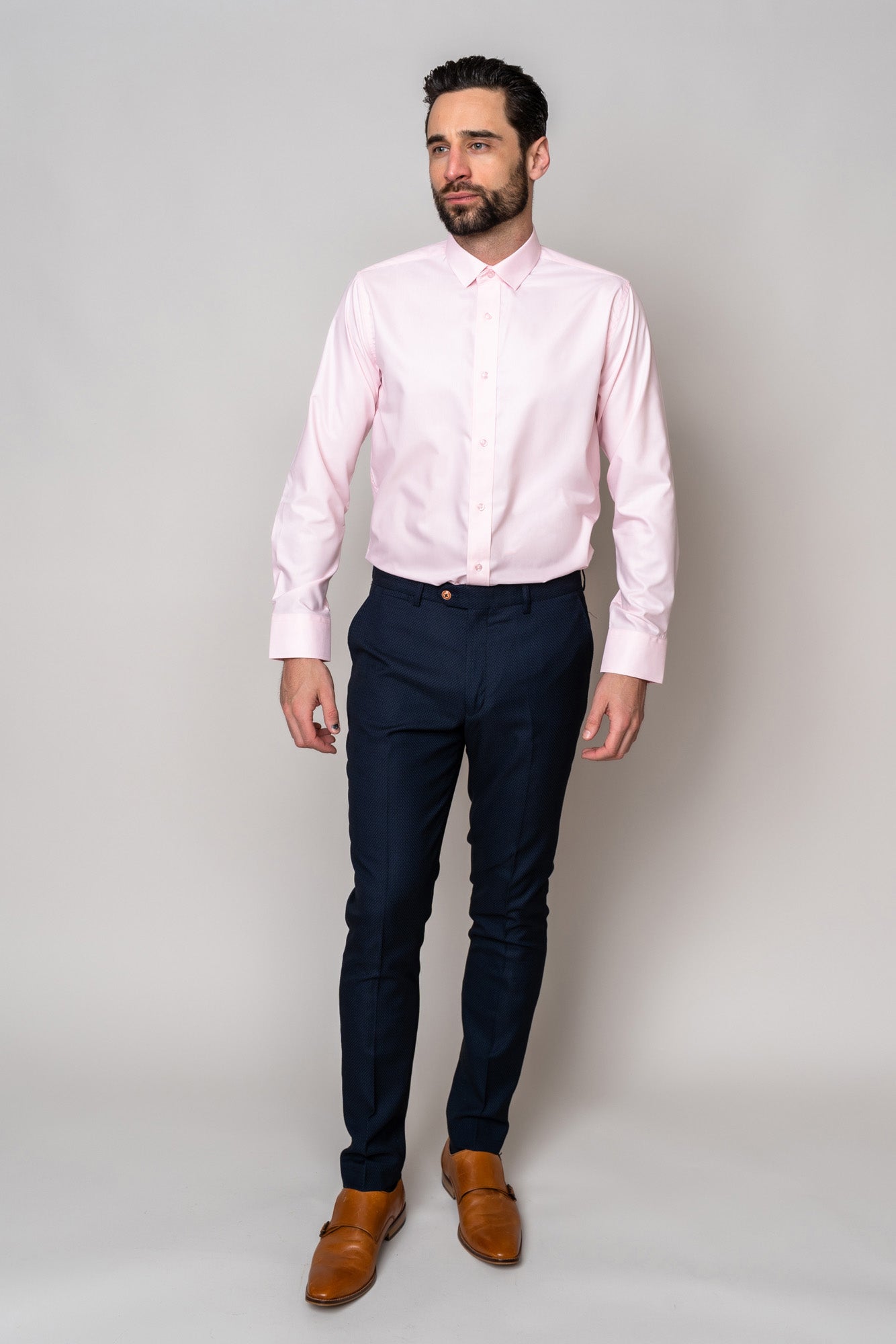 CARTER Women's Pink Long Sleeve Shirt - Soft Cotton Casual Blouse for Work & Everyday Wear | Office, Date Night & Weekend Outfits