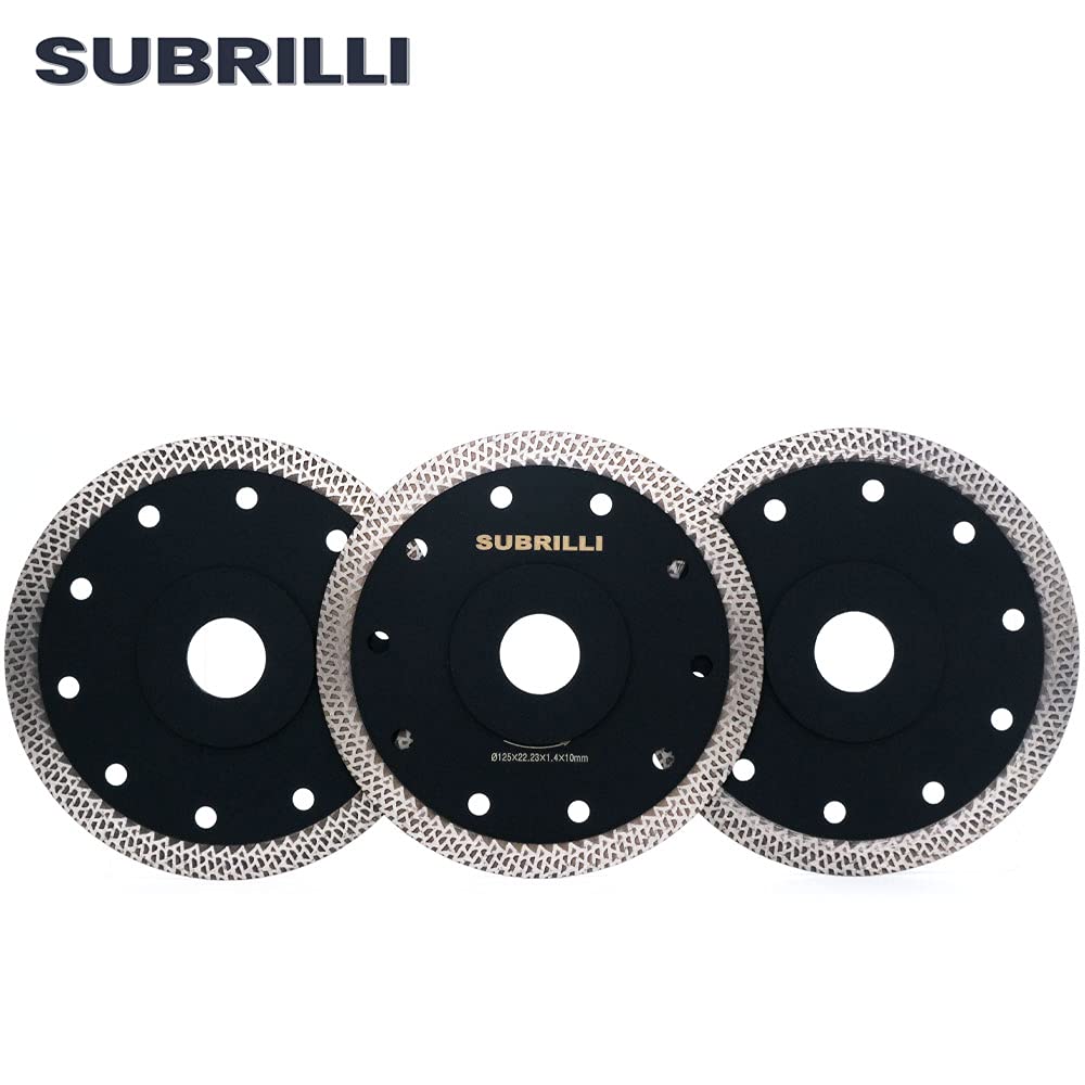 5 Inch Ultra Thin Diamond Tile Saw Blade for Porcelain, Granite & Marble - 7/8