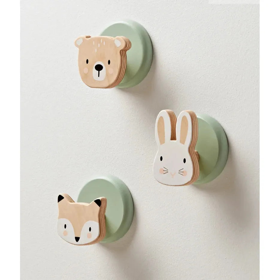 Rustic Wooden Wall Hooks for Coats & Hats - Natural Forest-Themed Home Decor for Entryway, Bedroom & Bathroom Organization