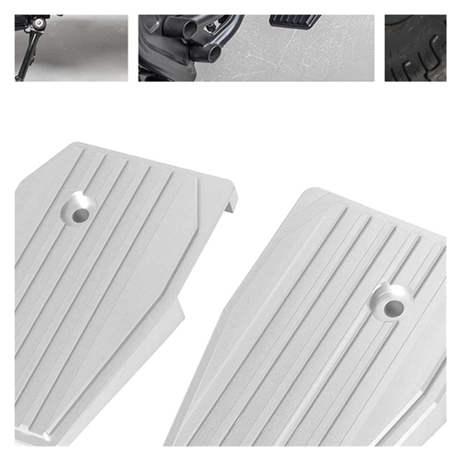 Honda Rebel CMX500 CMX300 2017-2020 Motorcycle Billet Wide Foot Pegs - Silver Replacement Pedals & Foot Rests for Comfort & Style - Perfect for Long Rides & Custom Upgrades
