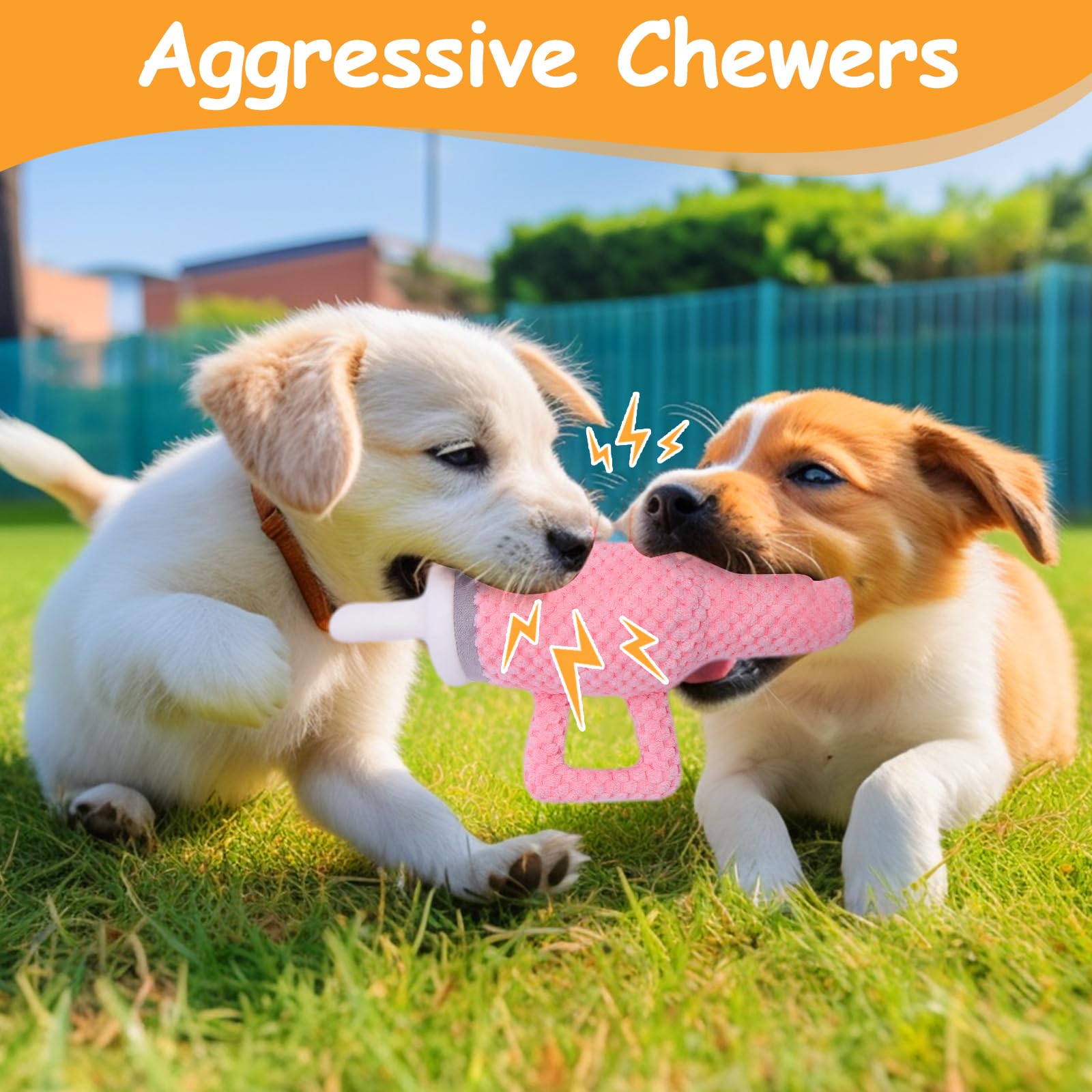 Palksky Cute Pink Tumbler with Handle - Interactive Dog Chew Toy for Aggressive Chewers, Durable Plush No Mess Chew & Play Toy, Perfect for Stanley Cup Fans - Fun Gift for Girl Dogs & Puppies (Great for Indoor Play, Outdoor Adventures & Travel)
