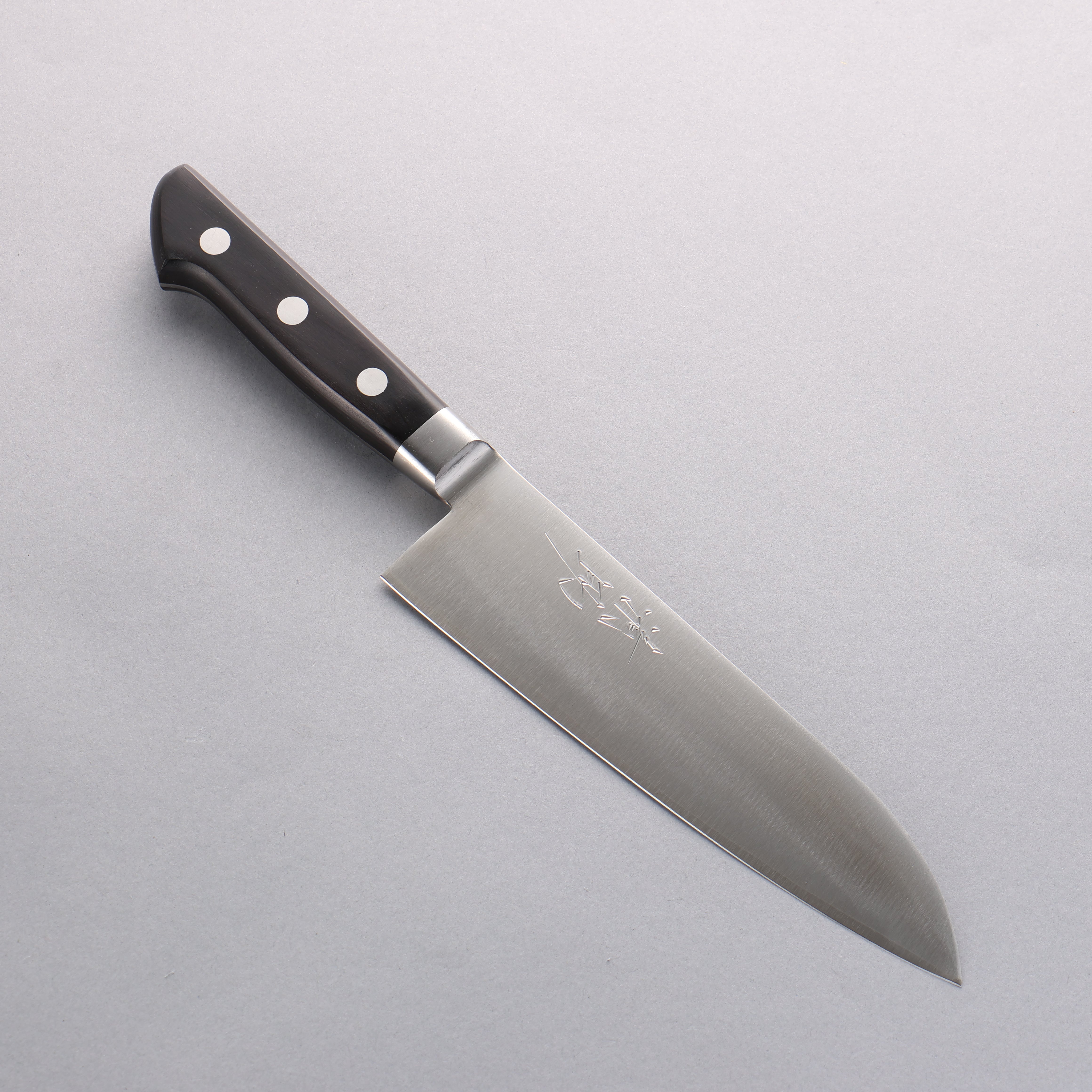 Premium Seisuke VG1 Santoku Knife 180mm - High Carbon Stainless Steel Blade with Black Pakkawood Handle - Perfect for Slicing, Dicing, and Chopping Vegetables, Meat, and Fish in Professional & Home Kitchens