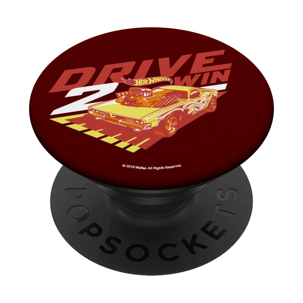 Hot Wheels Drive 2 Win PopSockets Standard PopGrip - Swappable Phone Grip & Stand for Smartphones - Perfect for Gaming, Driving Enthusiasts & Collectors