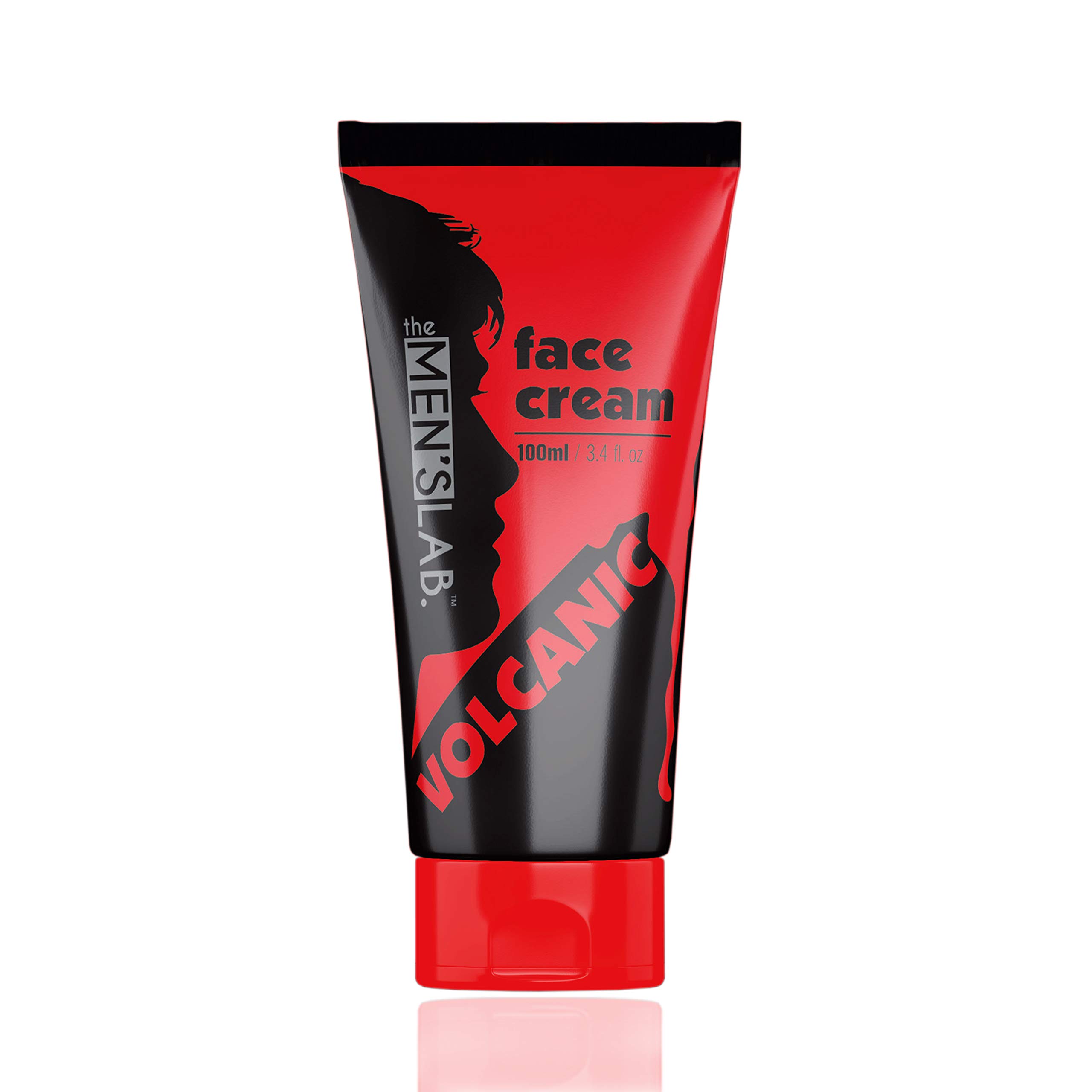 Men's Volcanic Face Cream 100ml - Acne Treatment, Dark Spot Remover for Dry & Oily Skin, Non-Greasy Moisturizer with Fast Absorption - Promotes Glowing Skin - Perfect for Daily Skincare Routine & Post-Shave Care