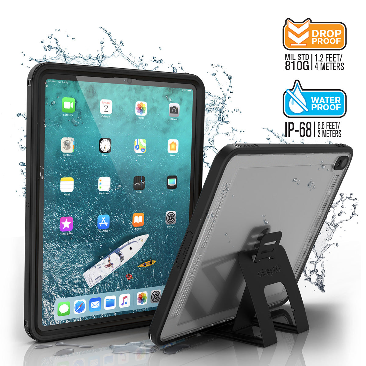 iPad Pro 3rd Generation 12.9-inch Waterproof Protective Case - Shockproof Cover for Swimming, Beach & Outdoor Activities
