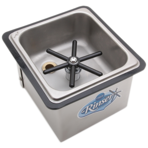 Krome Dispense Pitcher Rinser - Premium Countertop Glassware Cleaning Tool for Bars, Restaurants & Home Kitchens | Fast & Hygienic Pitcher Washing Solution