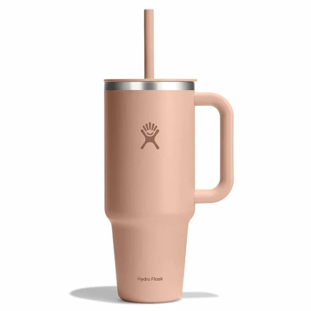 40 oz Stainless Steel Vacuum Insulated Travel Tumbler with Lid & Straw - Keeps Drinks Hot/Cold for 24 Hours - Perfect for Commuting, Hiking, Camping & Outdoor Activities