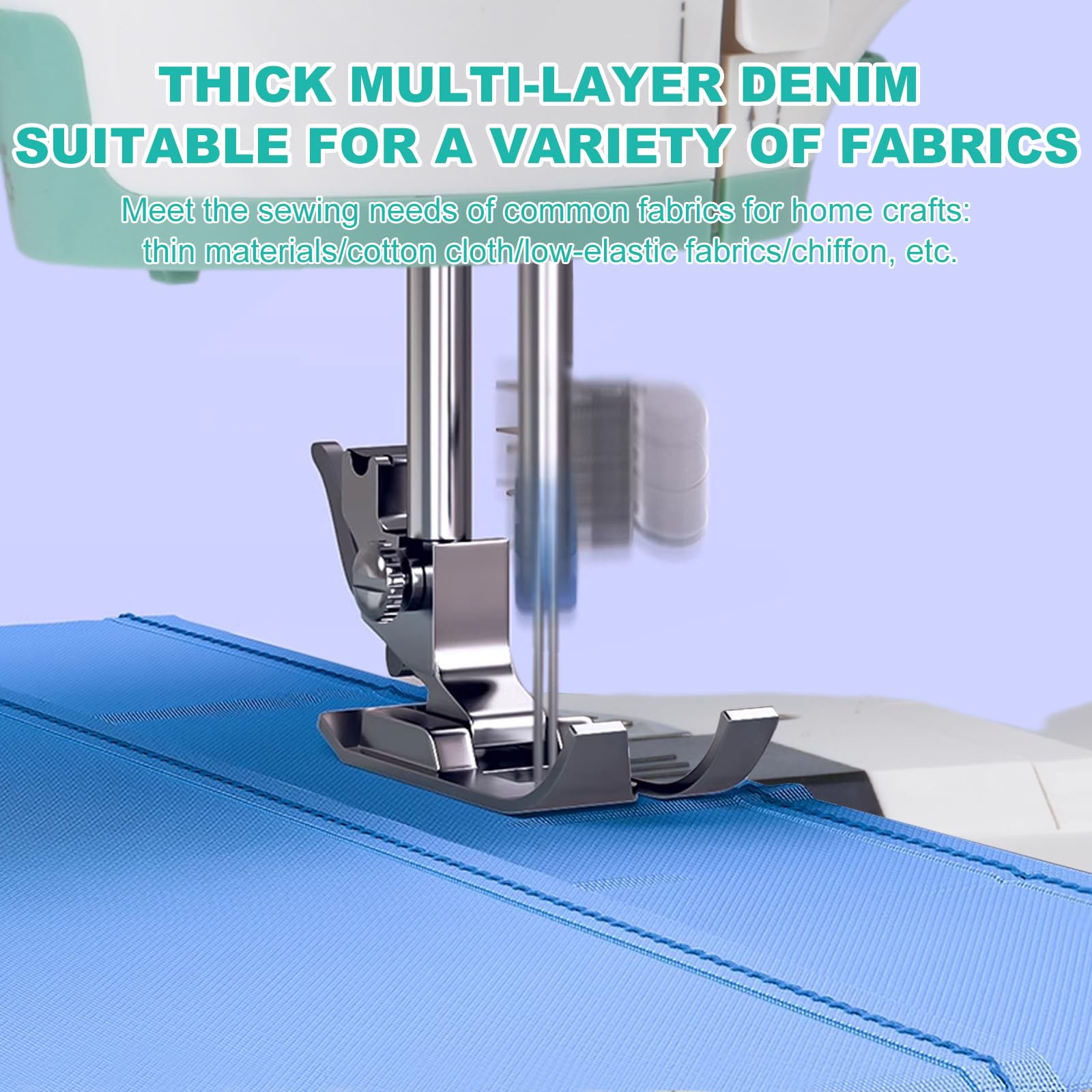 **Best Beginner Sewing Machine for Adults - Double Needle & Double Thread with Extension Table, Foot Pedal & LED Light - Perfect for Home DIY Projects, Quilting & Clothing Repair**