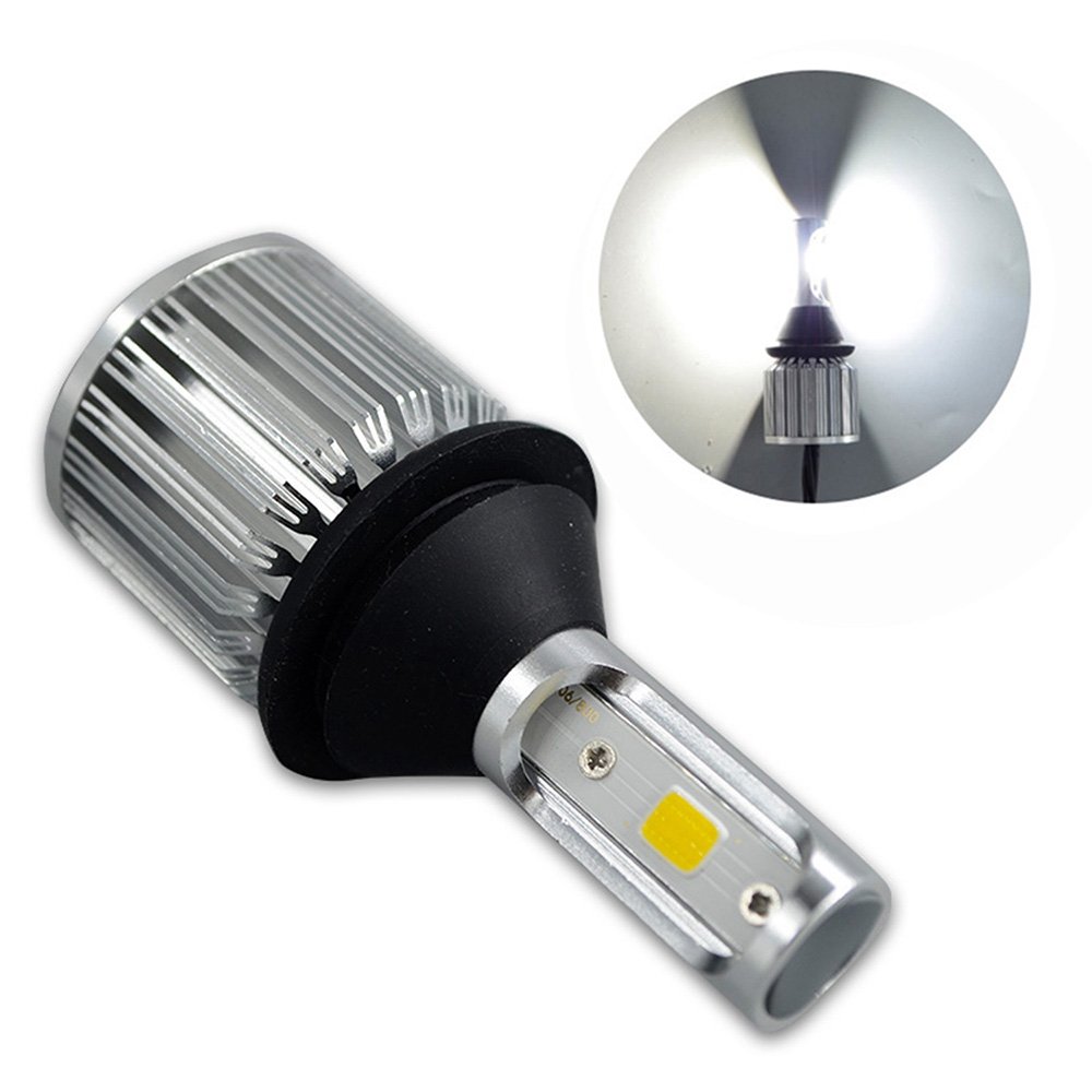 SOCAL-LED T25 3157 LED Bulb COB 30W 3000LM Super Bright Reverse Light - 12V-24V Xenon White (6000K) - Pack of 2 - Perfect for Trucks, SUVs, Trailers & Marine Backup Lighting