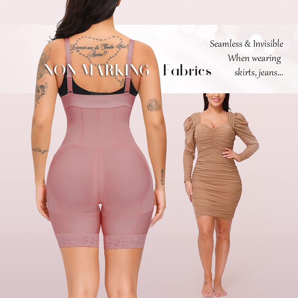 Best Colombian Shapewear for Women - M MYODRESS Fajas Tummy Control Waist Trainer Bodysuit | Slimming Compression Garment for Postpartum, Workout & Everyday Wear