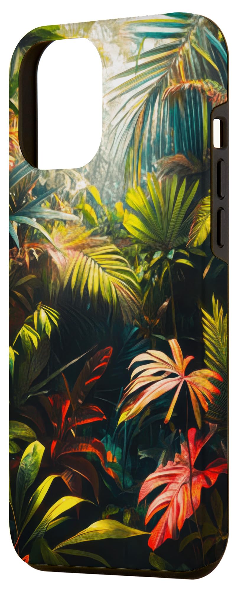 iPhone 12 Pro Max Case - Tropical Forest Camo Design with Greenery Palm Pattern | Durable Protective Cover for Outdoor Adventures, Travel & Daily Use