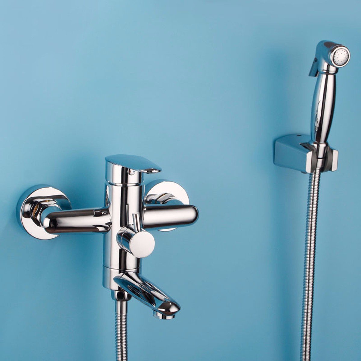Wall-Mounted Copper Bidet Sprayer Kit - High-Quality Copper Toilet Bidet Spray Nozzle Set for Bathroom & Hygiene | Perfect for Modern Bathrooms, RVs, and Small Spaces