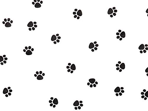 100 Count X-Large All Occasion Cello Gift Bags with Paw Print Design - Perfect for Birthday Parties, Baby Showers & Pet Lover Gifts