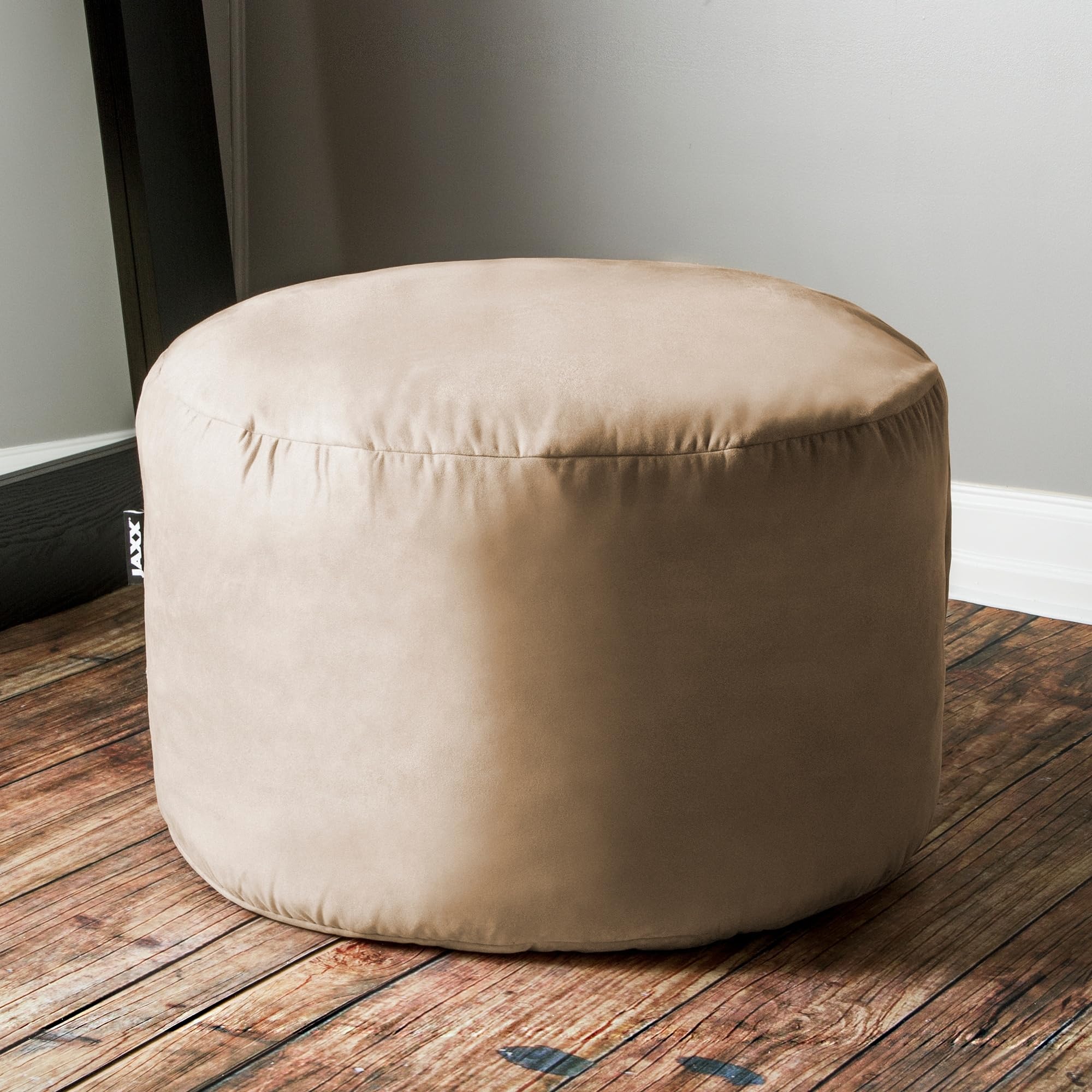 Jaxx Saxx 3 Foot Bean Bag Chair with Removable Cover - Soft Camel Color for Kids & Adults - Perfect for Dorm Rooms, Living Rooms & Game Rooms