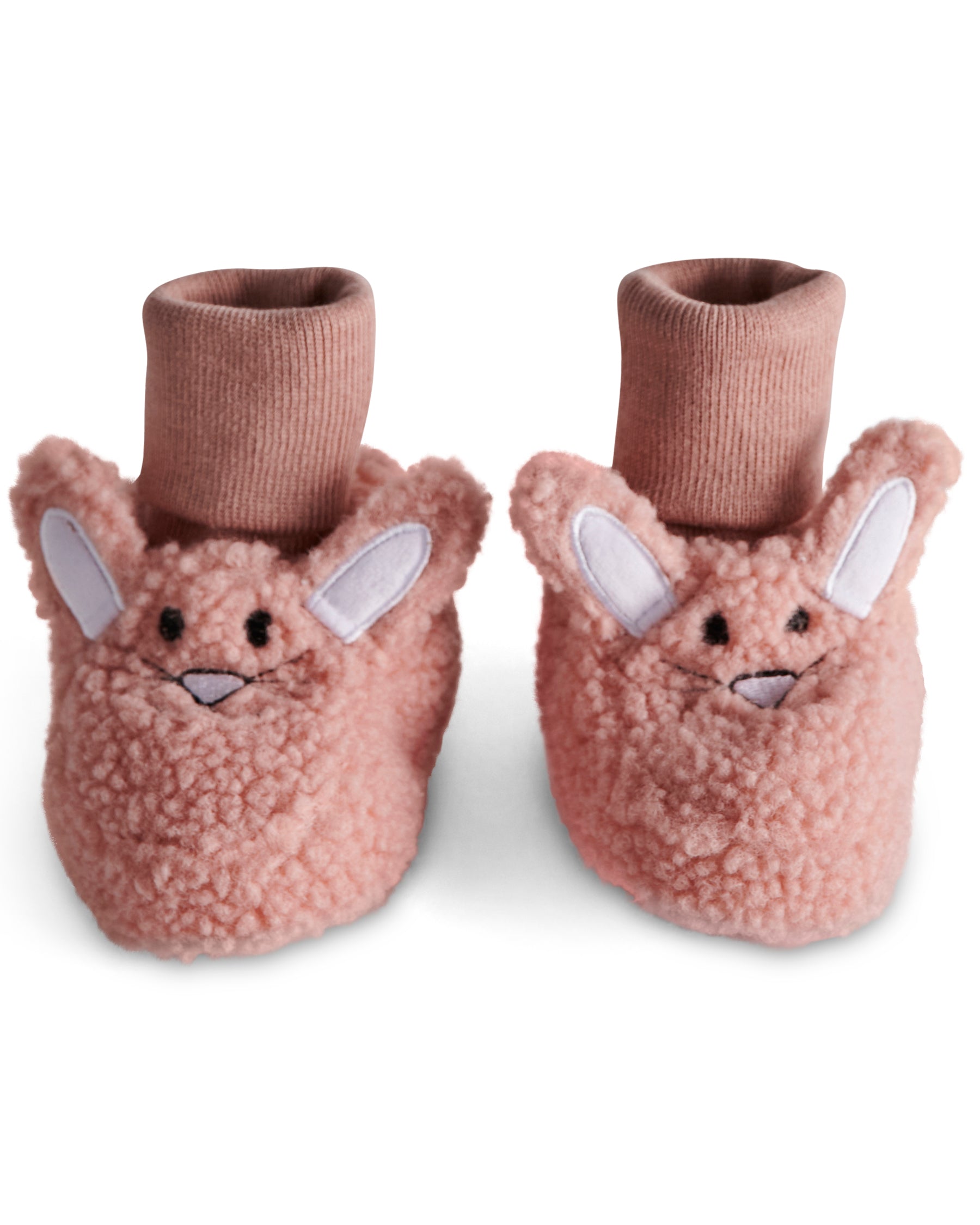 Soft Bunny Pink Baby Booties - Warm & Comfortable Infant Slippers for Newborns & Toddlers - Perfect for Indoor Play, Photo Shoots & First Steps