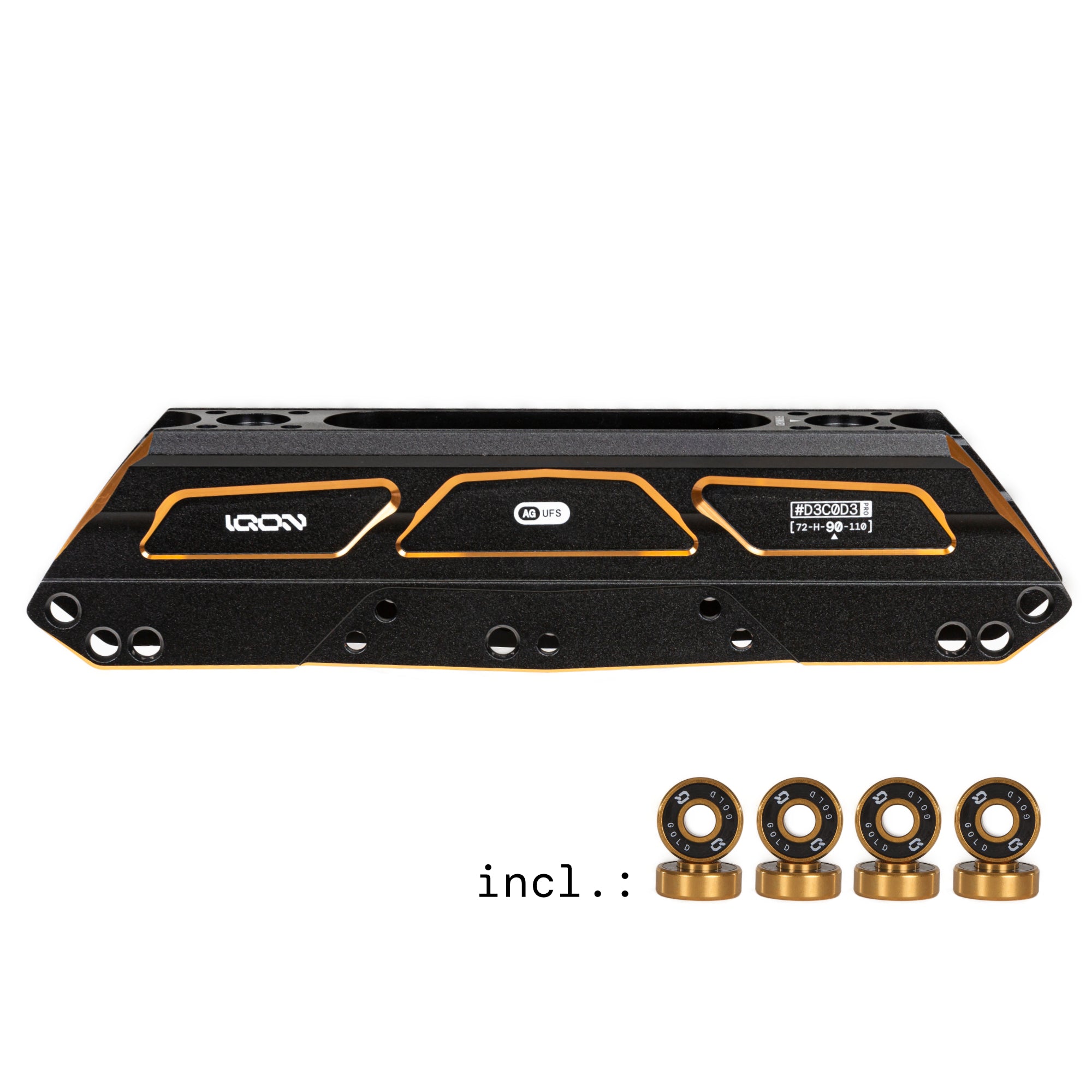 AG Decode Pro 90 Dark Combo - Professional Skateboard Deck for Street & Park Riding - Perfect for Skaters, Beginners & Advanced Riders