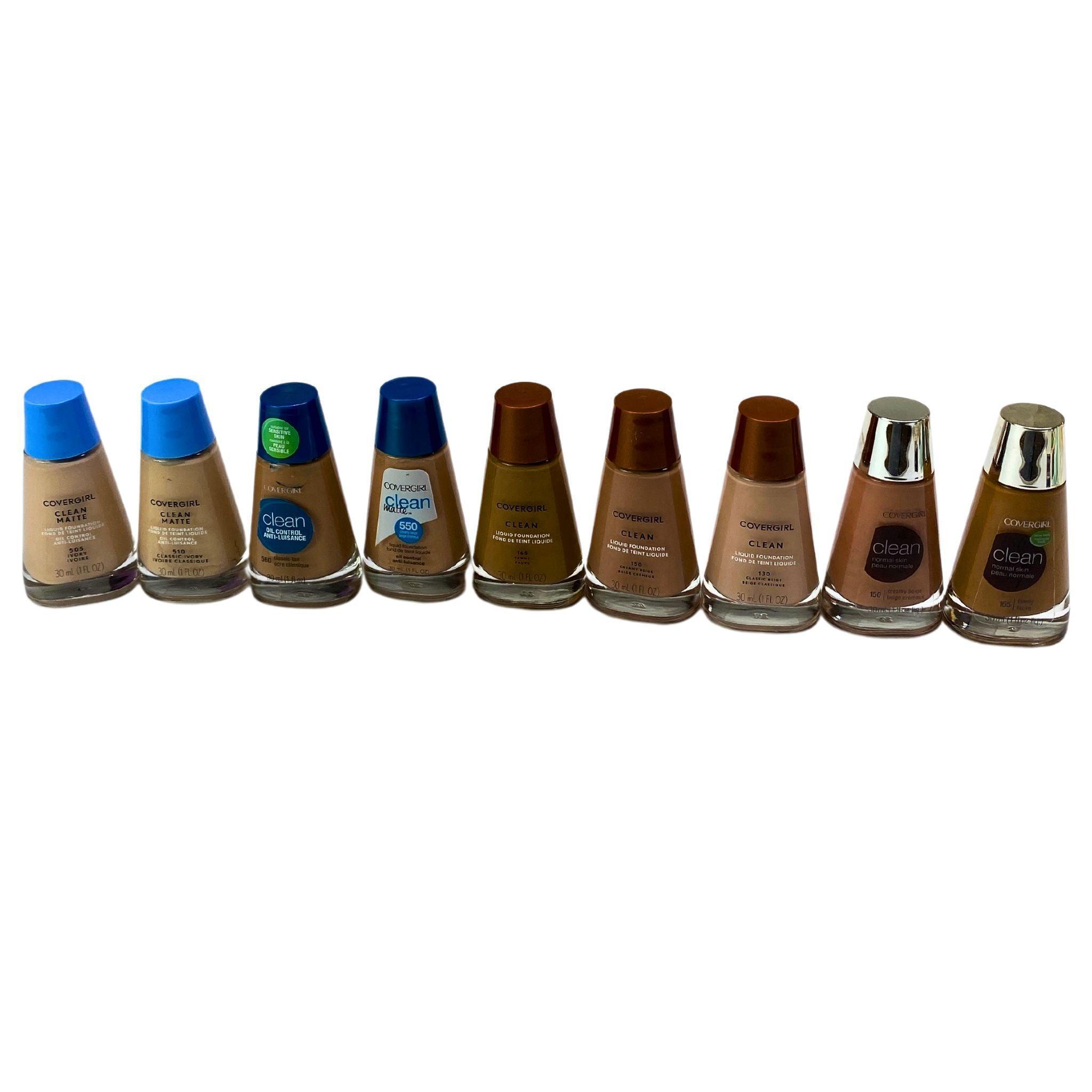 Covergirl Clean Matte Liquid Foundation for Normal Skin - 30ml (60 Pcs Lot) - Oil-Free, Long-Lasting Coverage for Everyday Makeup & Professional Use