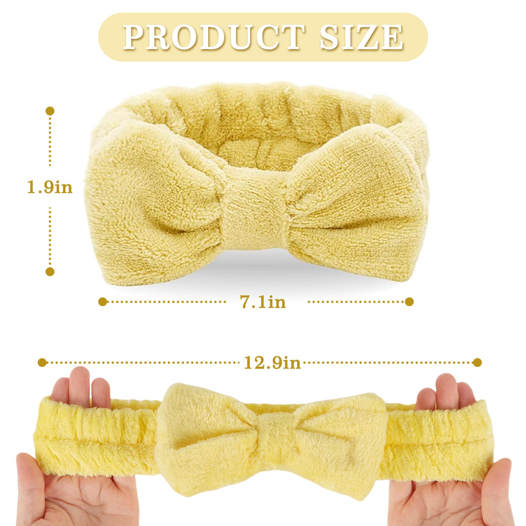 LADES Terry Cloth Headbands for Women - Soft Spa Hair Bands for Face Washing, Skincare, Makeup & Beauty Routine | Perfect for Bathroom, Salon & Home Spa Use