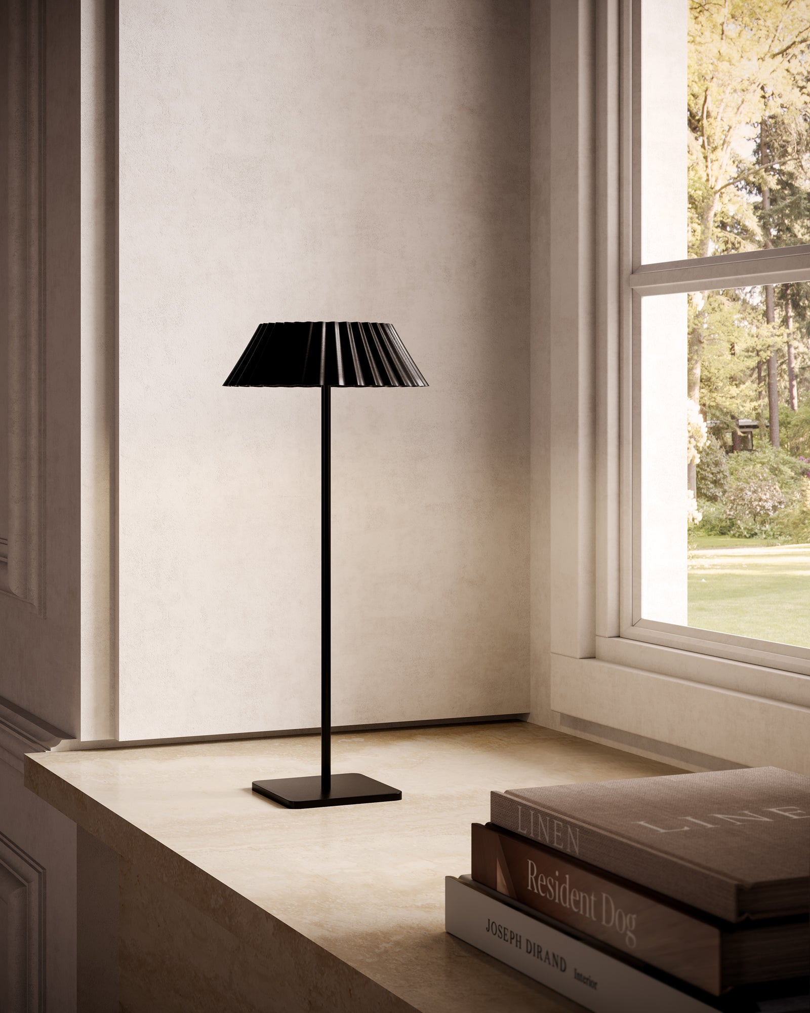 Pela Table Lamp - Modern LED Desk Lamp with Adjustable Brightness, USB Charging Port for Home Office, Bedroom, and Study Room Lighting