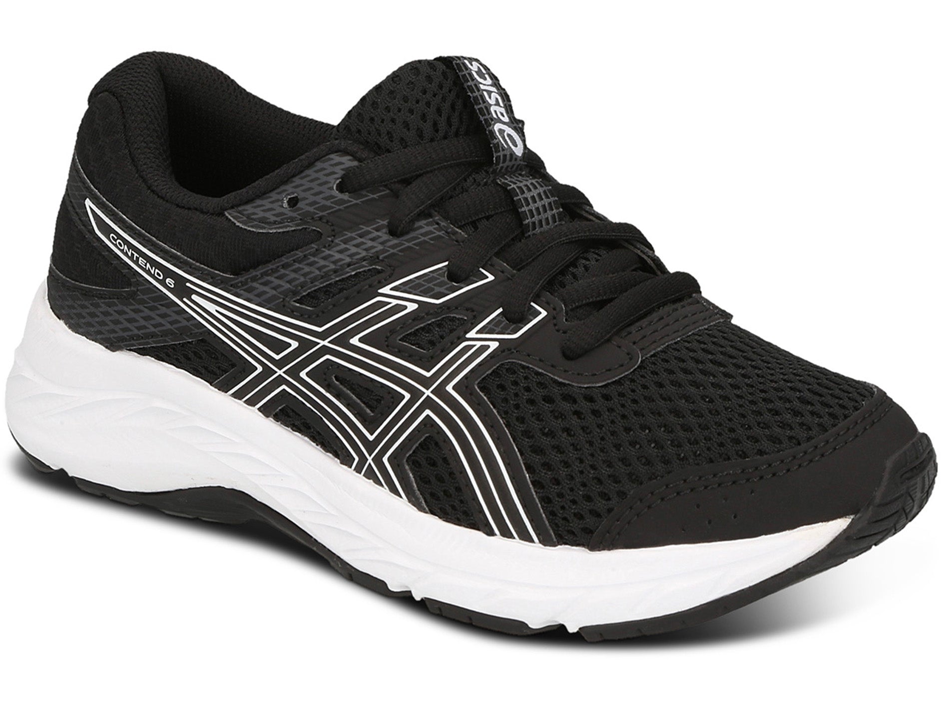 ASICS Junior Contend 6 GS Running Shoes for Kids - Lightweight Athletic Sneakers for Boys & Girls (Style: 1014A086-001) - Perfect for School, Sports & Daily Activities