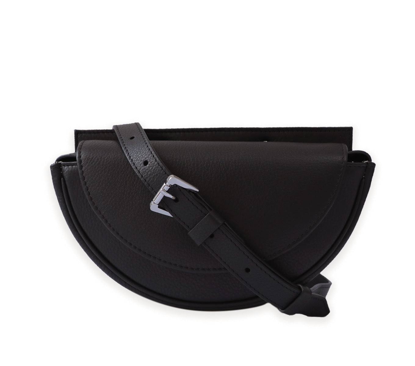 Premium Leather Crescent Belt Bag - Stylish Crossbody Fanny Pack for Women & Men - Perfect for Travel, Hiking, and Everyday Use