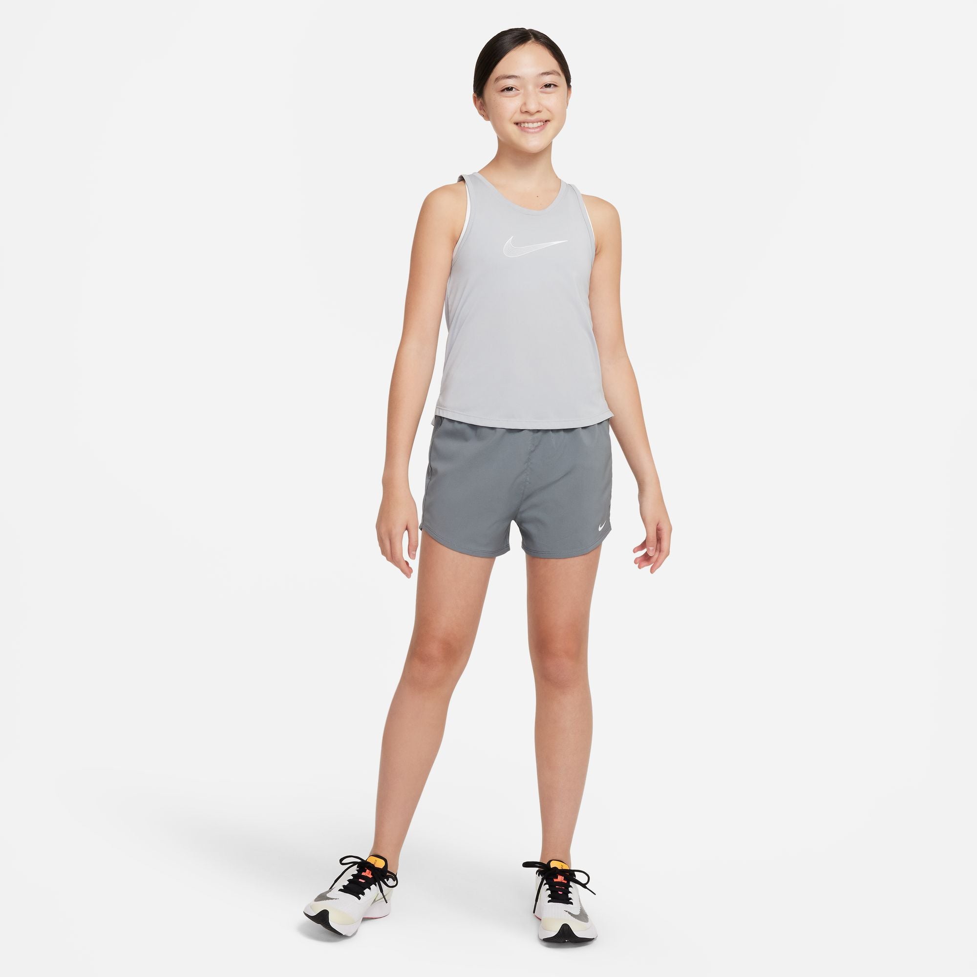 Nike Girls' Dri-FIT High Waisted Woven Shorts - Moisture-Wicking Athletic Shorts for Running, Yoga & Gym Workouts