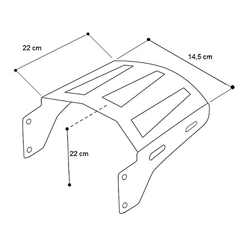 Detachable Luggage Solo Rack for Harley Davidson Sportster 1200 Roadster 2004-2008 | Black Motorcycle Saddlebag Mount | Perfect for Long Rides & Road Trips