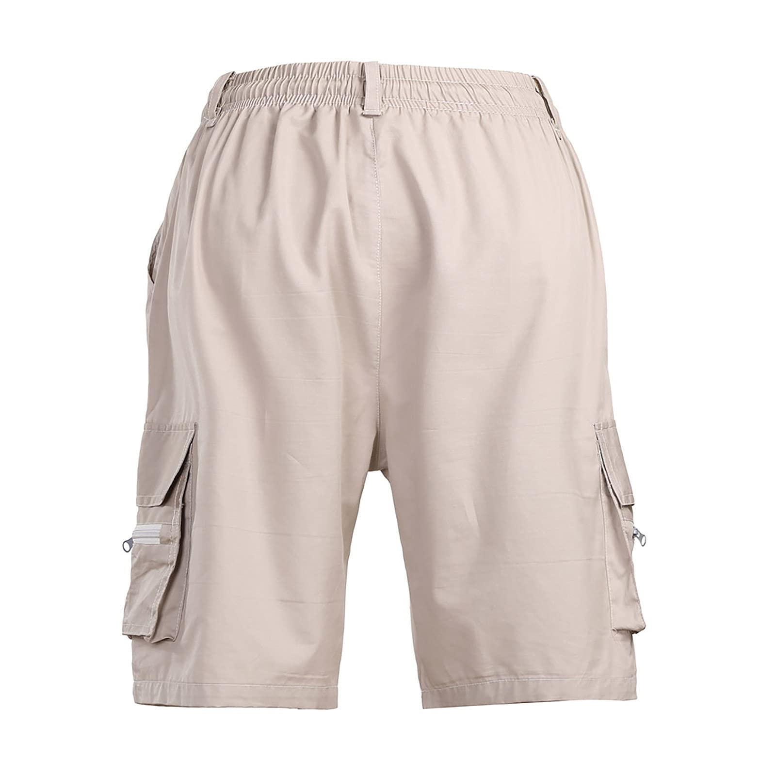 **Men's Casual Cargo Shorts with Elastic Waist & Drawstring - Lightweight Summer Jogger Shorts for Outdoor Activities, Travel & Gym**
