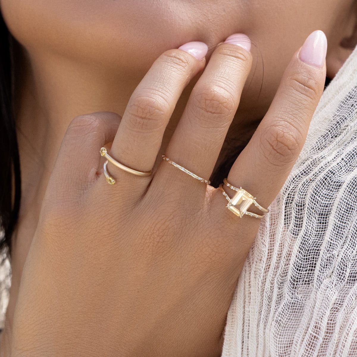 Stunning Citrine Gemstone Ring for Women - 14K Gold Plated Birthstone Jewelry - Perfect for Everyday Wear & Special Occasions