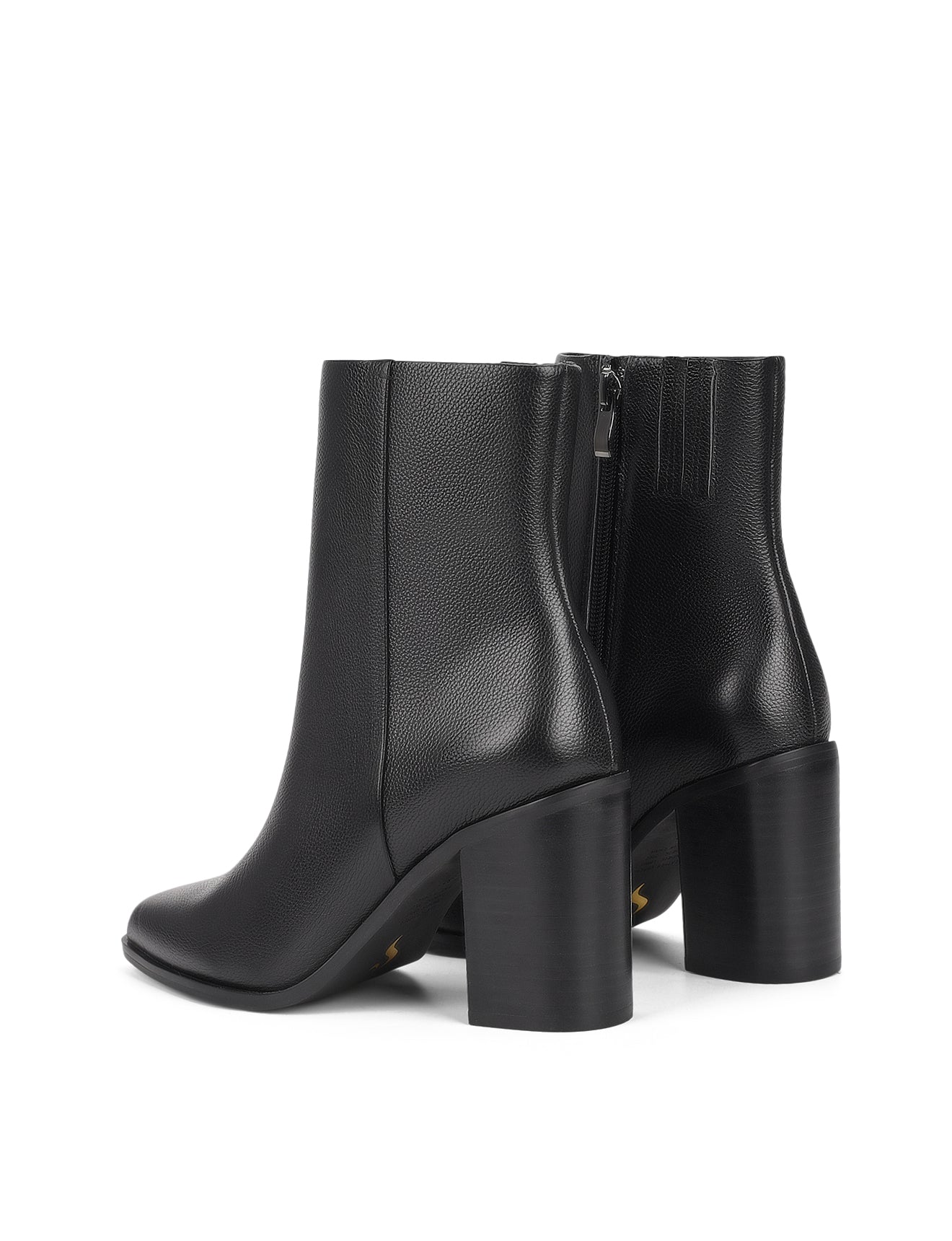 Black Pebble Leather Ricci Ankle Boots for Women - Stylish & Comfortable Fall & Winter Fashion Boots for Casual Outfits, Work & Date Nights