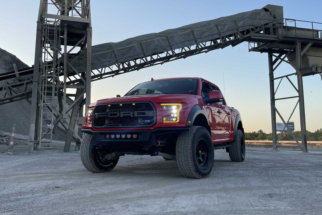 FORD RAPTOR (2016-2021) XB LED Headlights with Amber DRL - High-Performance Off-Road Lighting for Trucks | Perfect for Night Driving & Off-Road Adventures