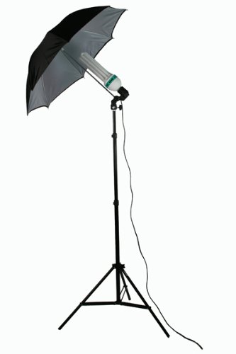 Professional ePhoto Video Studio Lighting Kit with 3-Piece 10'x10' Chromakey Green Screen, Black & White Backdrops - Includes Support Stands & Carrying Case (HKZ03) | Perfect for YouTube Videos, Live Streaming, Photography & Content Creation