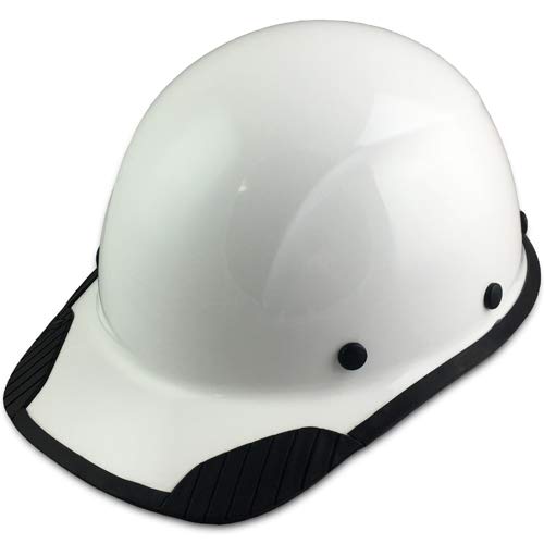 Texas America Safety DAX Fiberglass Composite Hard Hat - ANSI Certified, Lightweight & Durable, White with Protective Edging - Perfect for Construction, Industrial & Oilfield Work Safety