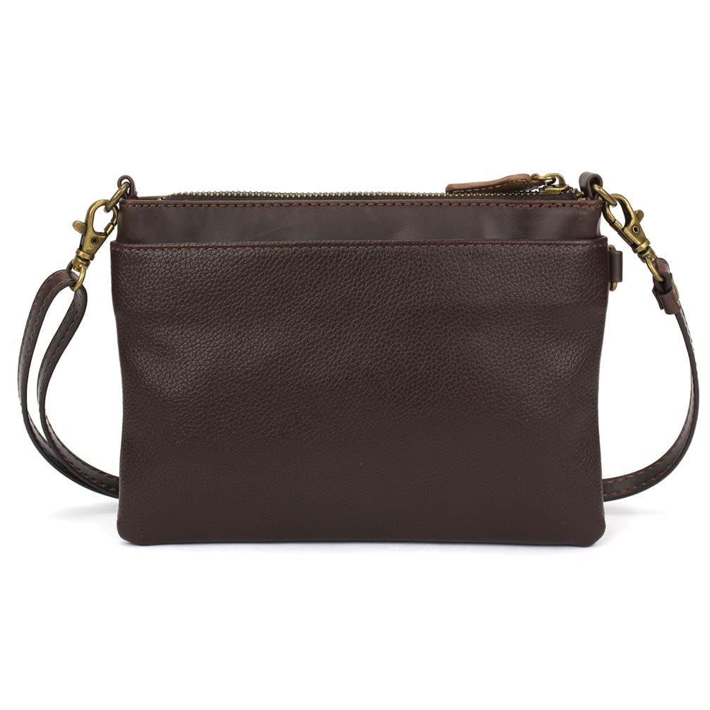 Chala Group Westie Mini Crossbody Handbag - Convertible Straps, Burgundy Stripe Women's Purse for Everyday Use, Travel & Shopping