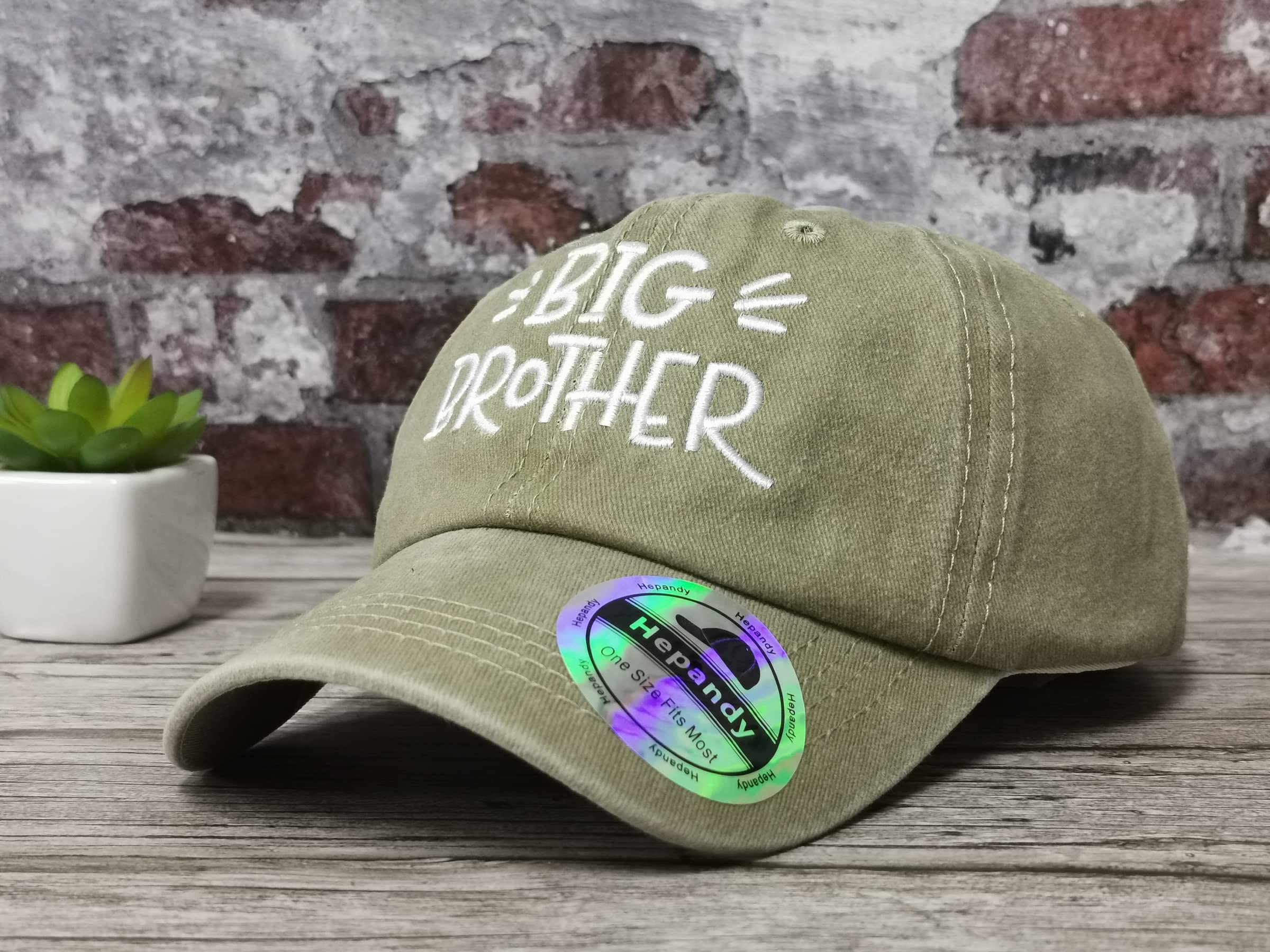 Hepandy Embroidered Brother Hats for Men - Casual & Streetwear