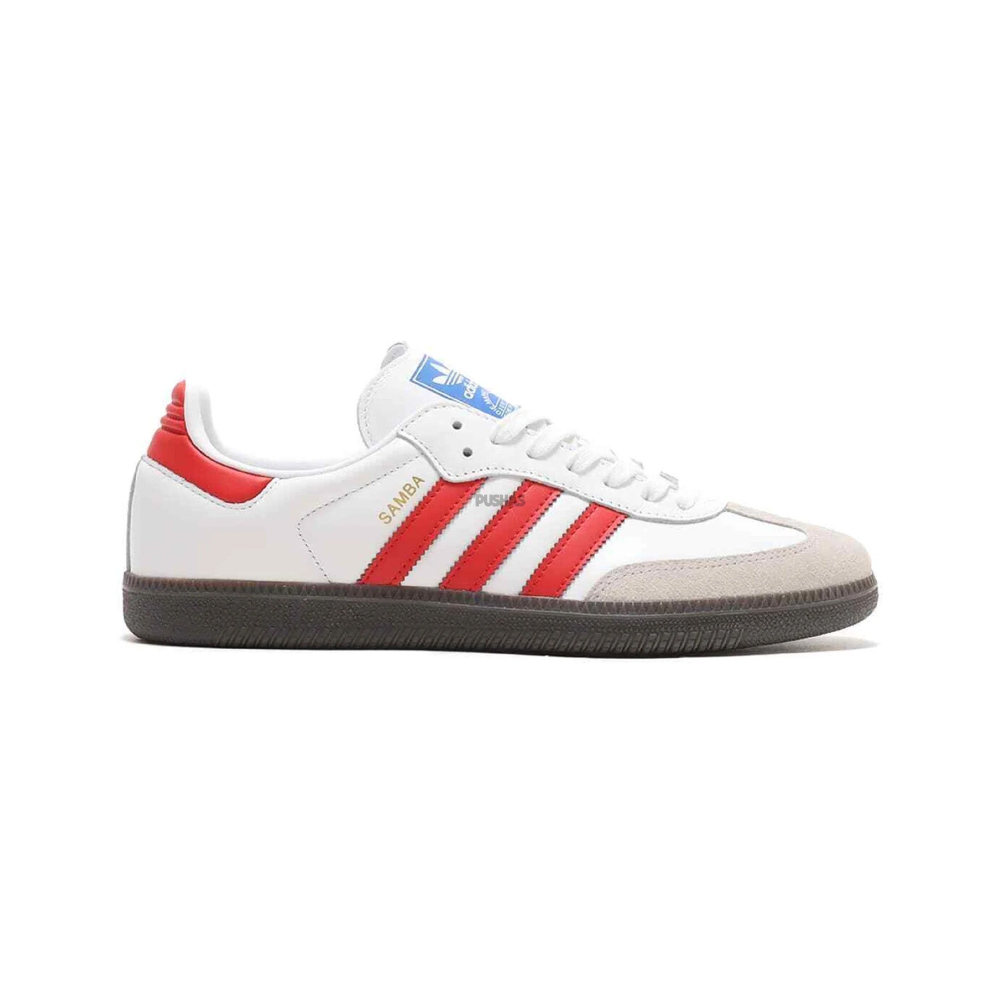 Adidas Samba OG Sneakers 2023 - White & Better Scarlet - Classic Casual Shoes for Men & Women - Perfect for Streetwear, Gym, and Everyday Fashion