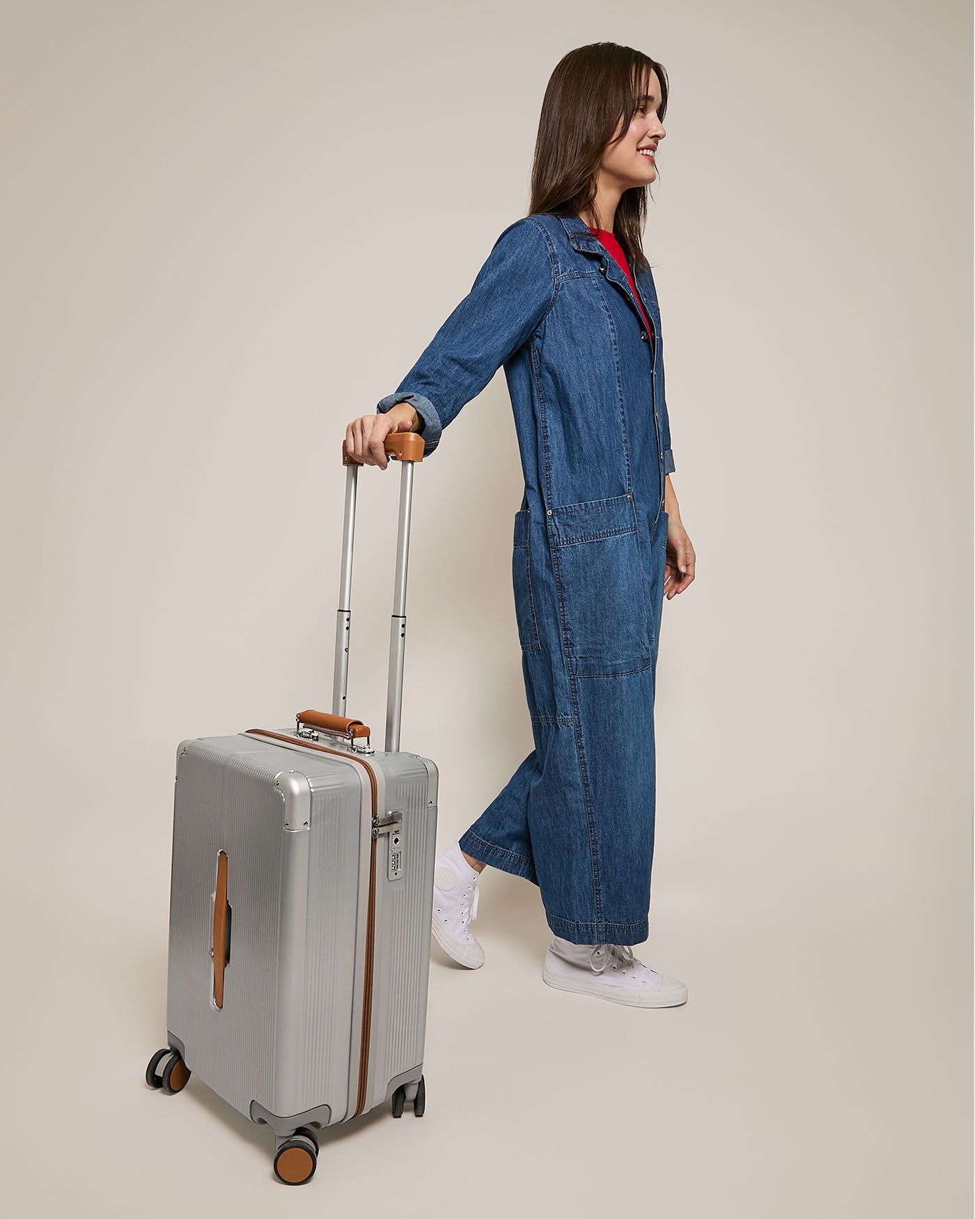 Forever Fly 20 Inch Carry On Hardside Luggage - Lightweight Spinner Suitcase for Air Travel & Weekend Getaways