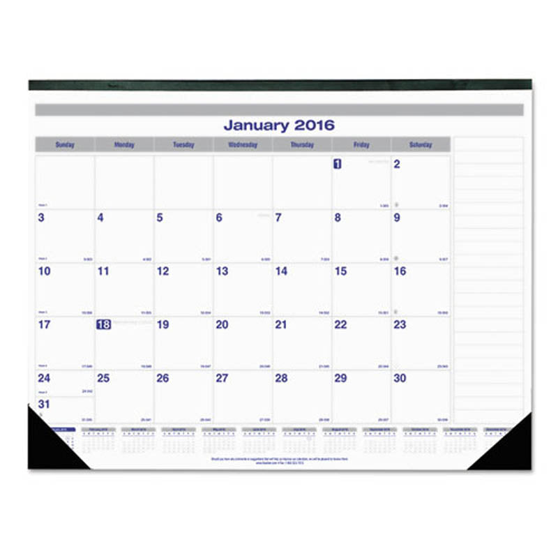 2026 Net Zero Carbon Monthly Desk Pad Calendar - 22 x 17 Inches with Black Band & Corners | Eco-Friendly Office Planner for Sustainable Workplaces & Green Businesses