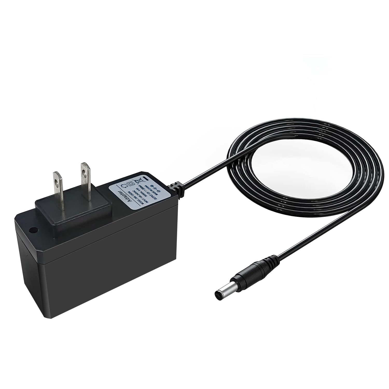 12V DC 2A Power Adapter with 2.1mm x 5.5mm Plug - 100-240V AC to 12V DC Converter - Universal Power Supply for LED Strip Lights, CCTV Cameras, Routers & Electronics - Perfect for Home, Office & DIY Projects