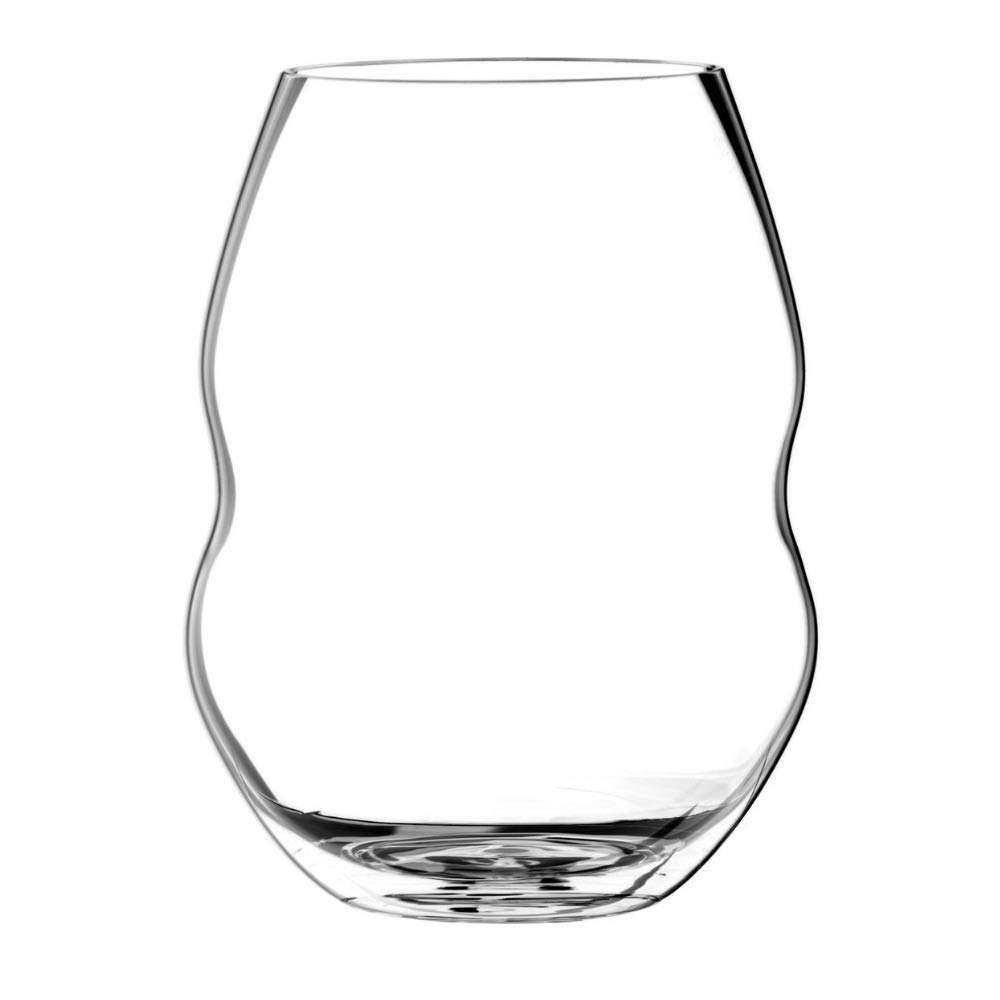 Riedel Swirl Stemless Red Wine Glasses - Set of 6 Crystal Clear Wine Tumblers for Cabernet, Merlot & Pinot Noir - Perfect for Dinner Parties, Wine Tasting & Home Entertaining