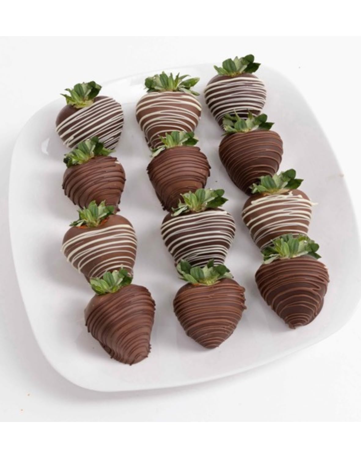 KaBloom Flowers - Easter Collection - 12 Fresh Red Roses with Chocolate Dipped Strawberries & Vase - Birthday, Anniversary, Valentine's Day, Mother's Day Gift - Perfect for Romantic Surprises, Home Decor & Special Occasions
