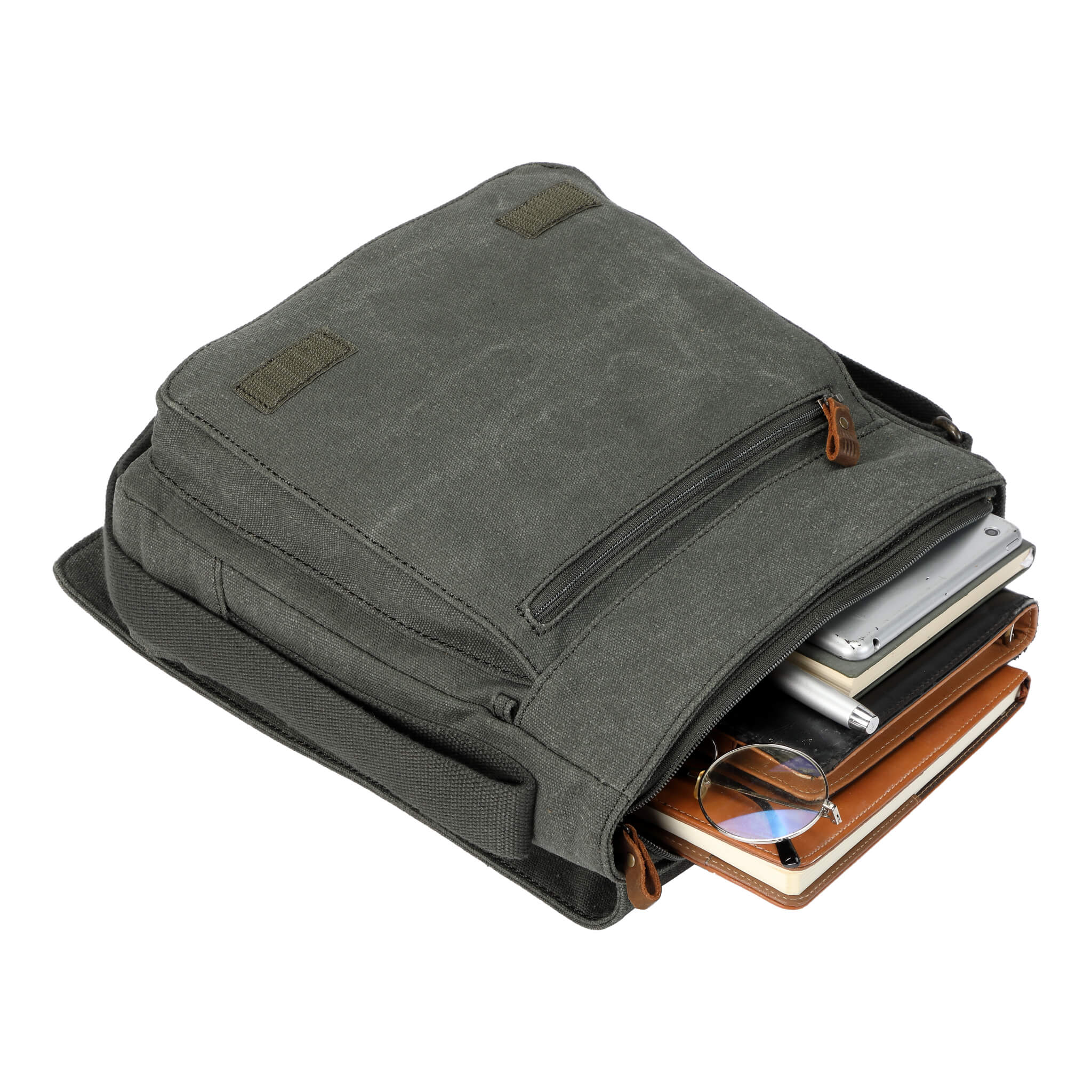 TRP0219 Troop London Classic Canvas Crossbody Bag - Stylish & Durable for Travel, Work & Everyday Use